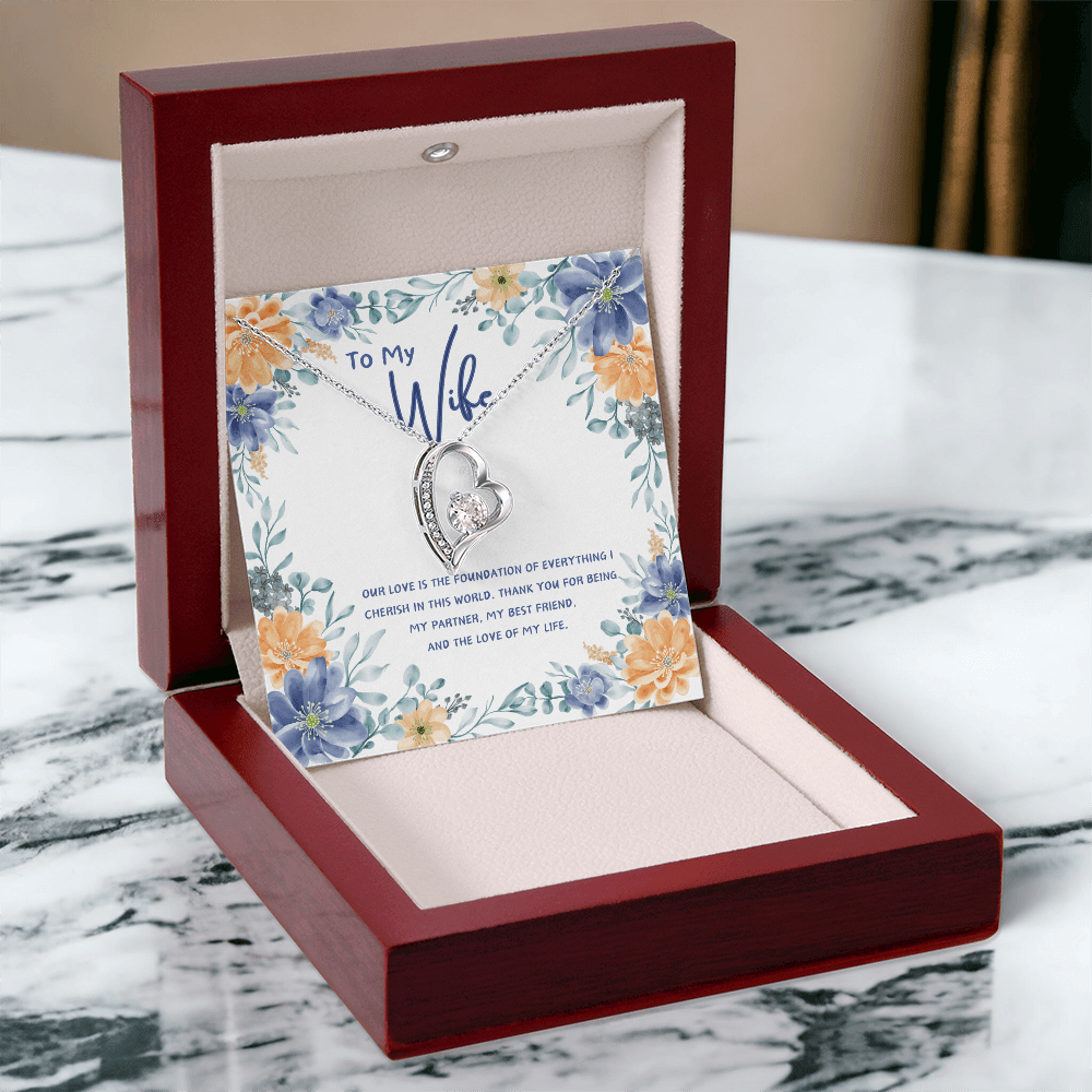 To My Wife - You're The Love Of My Life - Forever Love Necklace - Glittering Heights