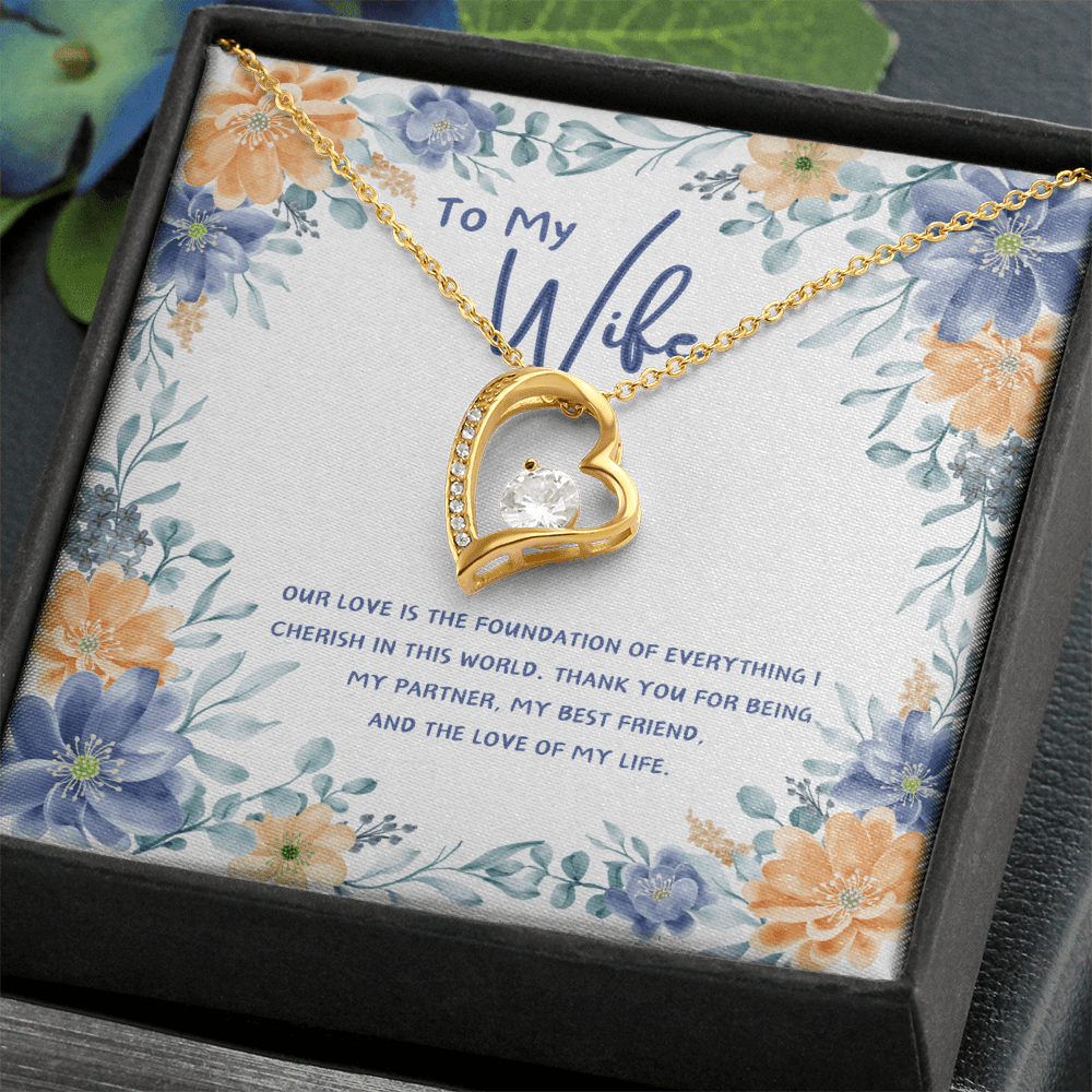 To My Wife - You're The Love Of My Life - Forever Love Necklace - Glittering Heights