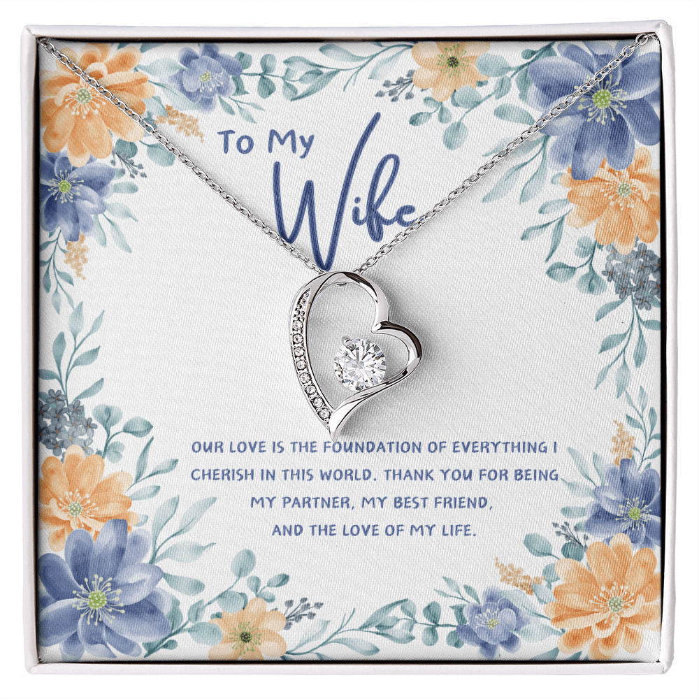 To My Wife - You're The Love Of My Life - Forever Love Necklace - Glittering Heights