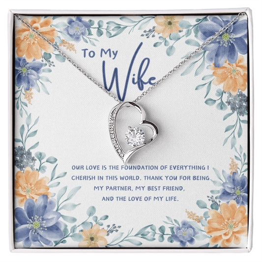 To My Wife - You're The Love Of My Life - Forever Love Necklace - Glittering Heights