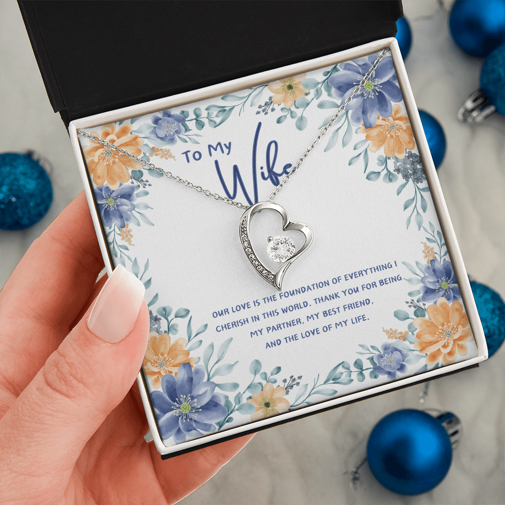 To My Wife - You're The Love Of My Life - Forever Love Necklace - Glittering Heights