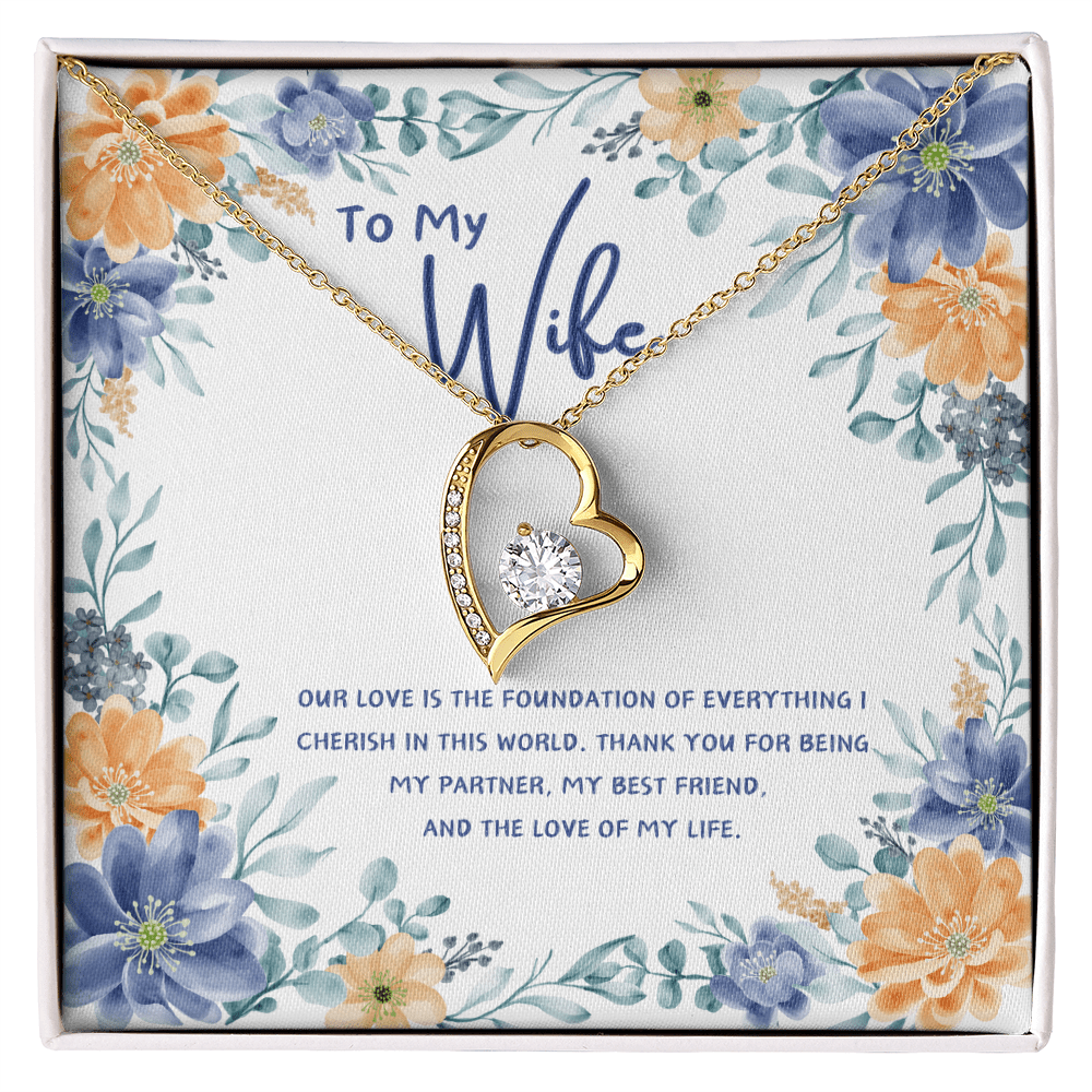 To My Wife - You're The Love Of My Life - Forever Love Necklace - Glittering Heights