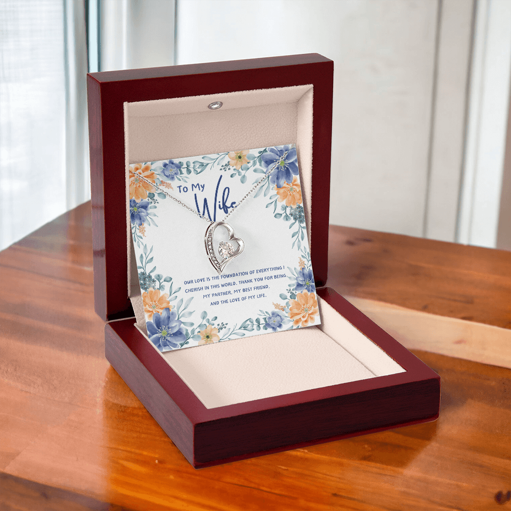To My Wife - You're The Love Of My Life - Forever Love Necklace - Glittering Heights