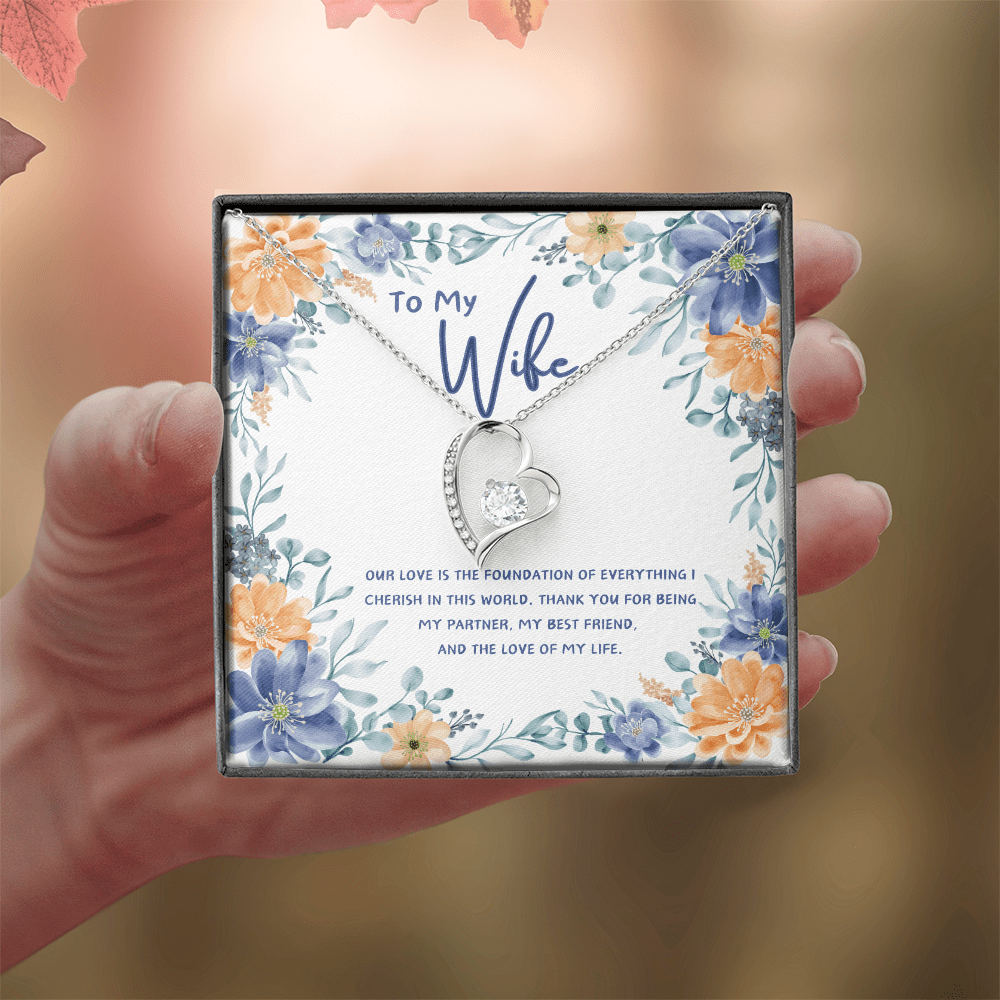 To My Wife - You're The Love Of My Life - Forever Love Necklace - Glittering Heights