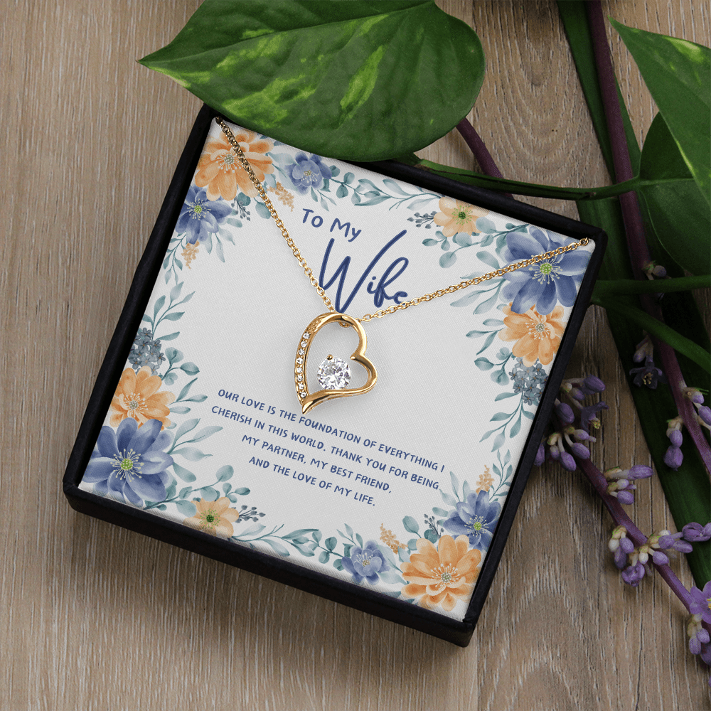 To My Wife - You're The Love Of My Life - Forever Love Necklace - Glittering Heights