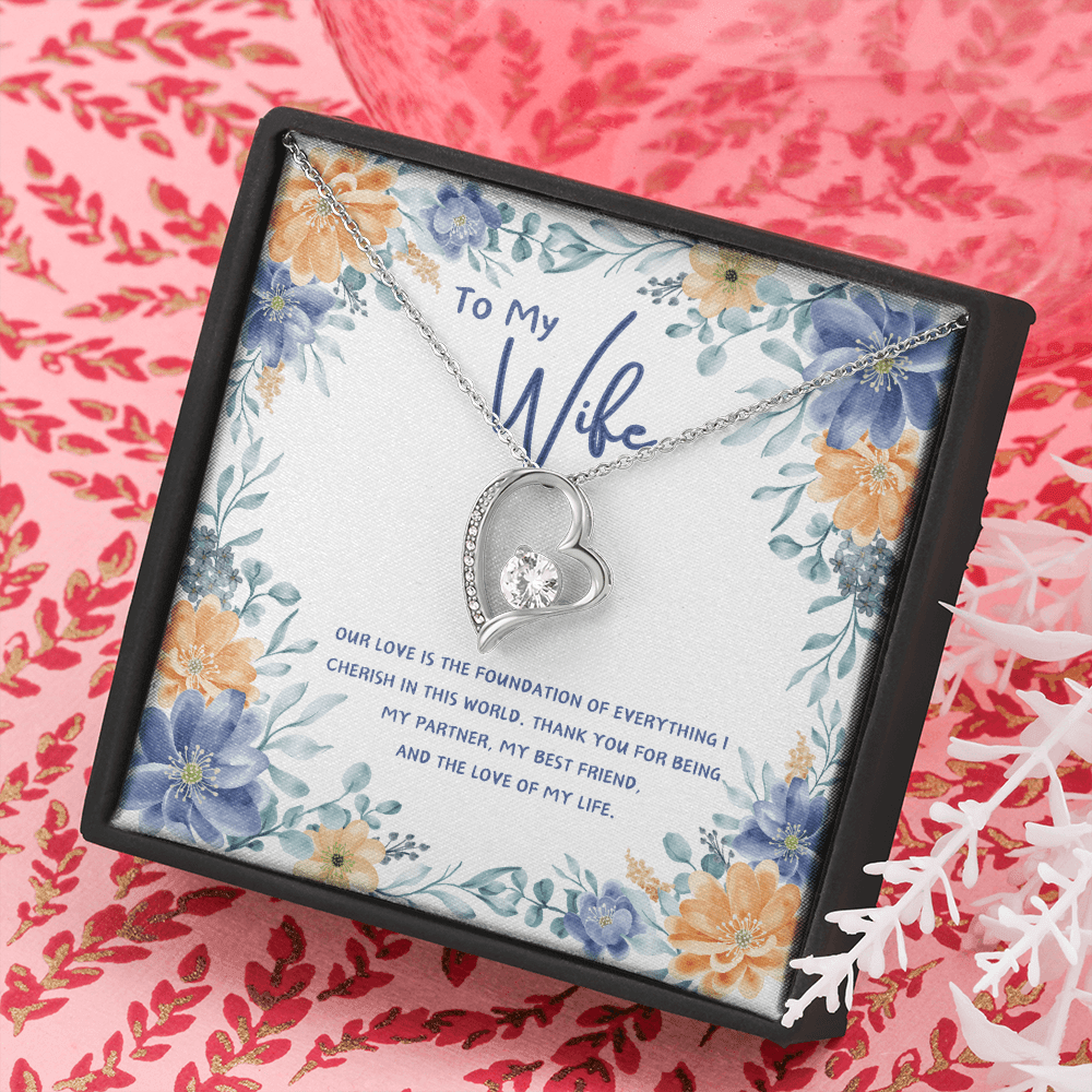 To My Wife - You're The Love Of My Life - Forever Love Necklace - Glittering Heights