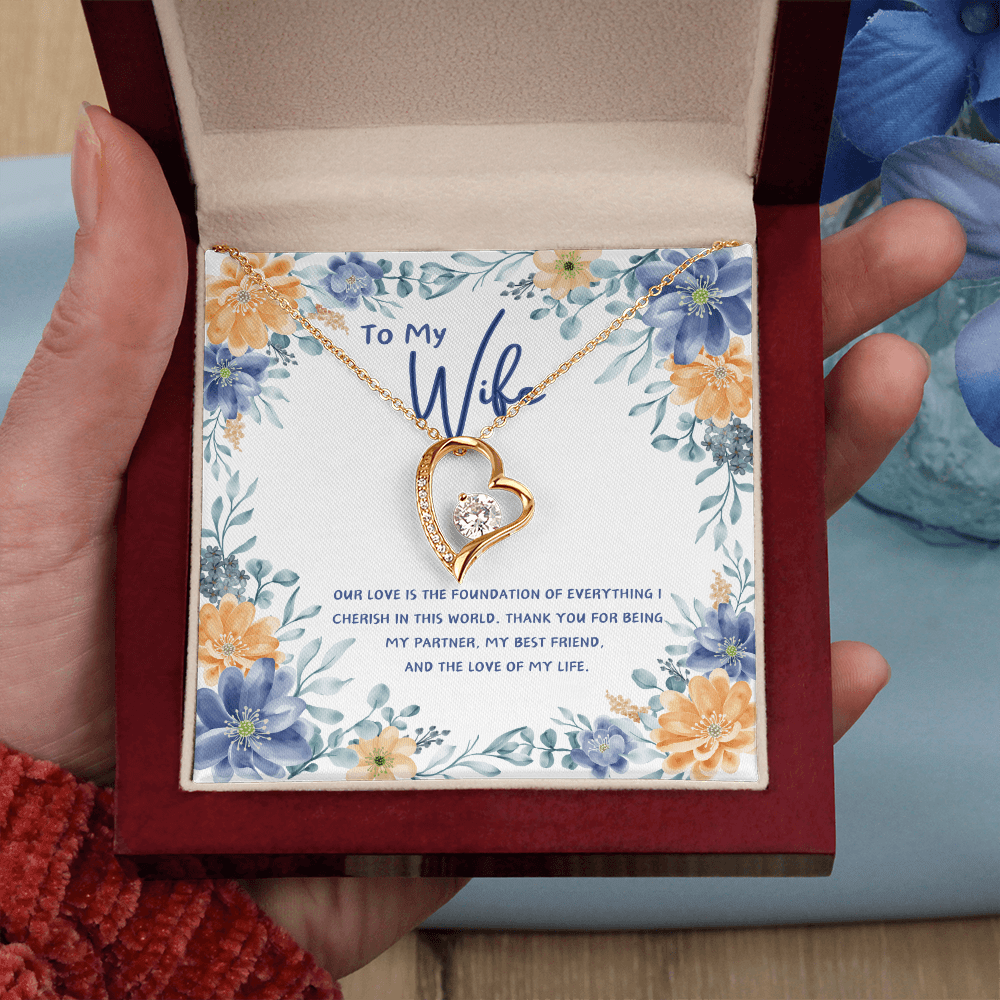 To My Wife - You're The Love Of My Life - Forever Love Necklace - Glittering Heights