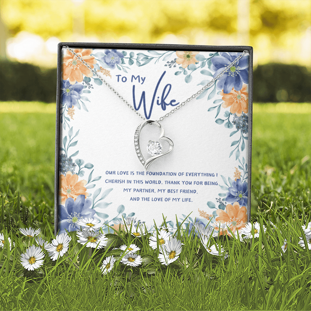 To My Wife - You're The Love Of My Life - Forever Love Necklace - Glittering Heights