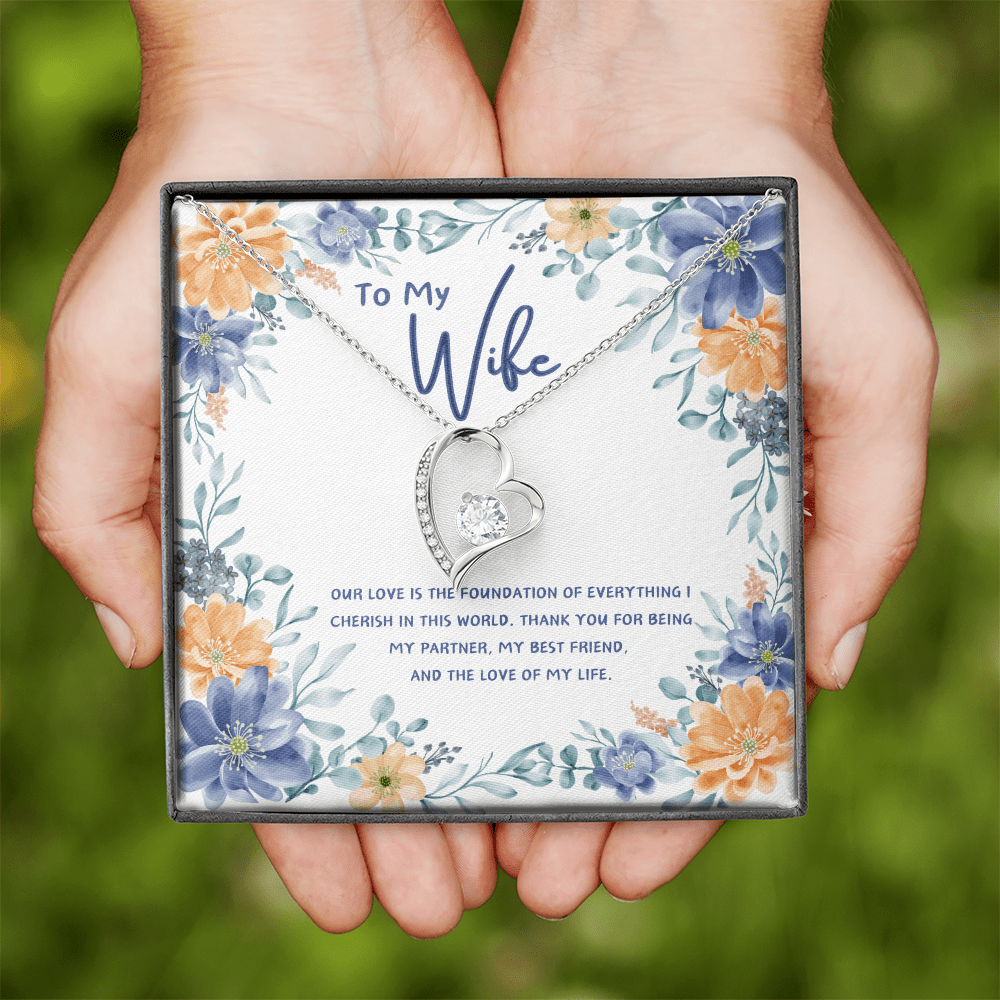 To My Wife - You're The Love Of My Life - Forever Love Necklace - Glittering Heights