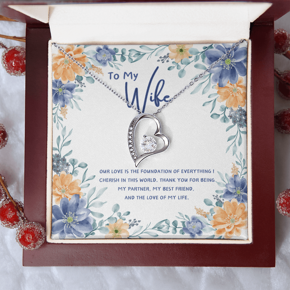 To My Wife - You're The Love Of My Life - Forever Love Necklace - Glittering Heights