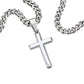 Trust The Lord With All Your Heart - Cuban Chain with Artisan Cross Necklace - Glittering Heights
