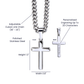 Trust The Lord With All Your Heart - Cuban Chain with Artisan Cross Necklace - Glittering Heights