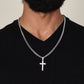 Trust The Lord With All Your Heart - Cuban Chain with Artisan Cross Necklace - Glittering Heights