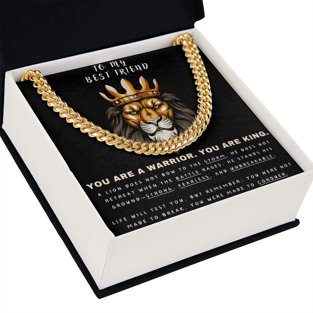 Unleash the Lion Within - Lion King Cuban Chain - Glittering Heights