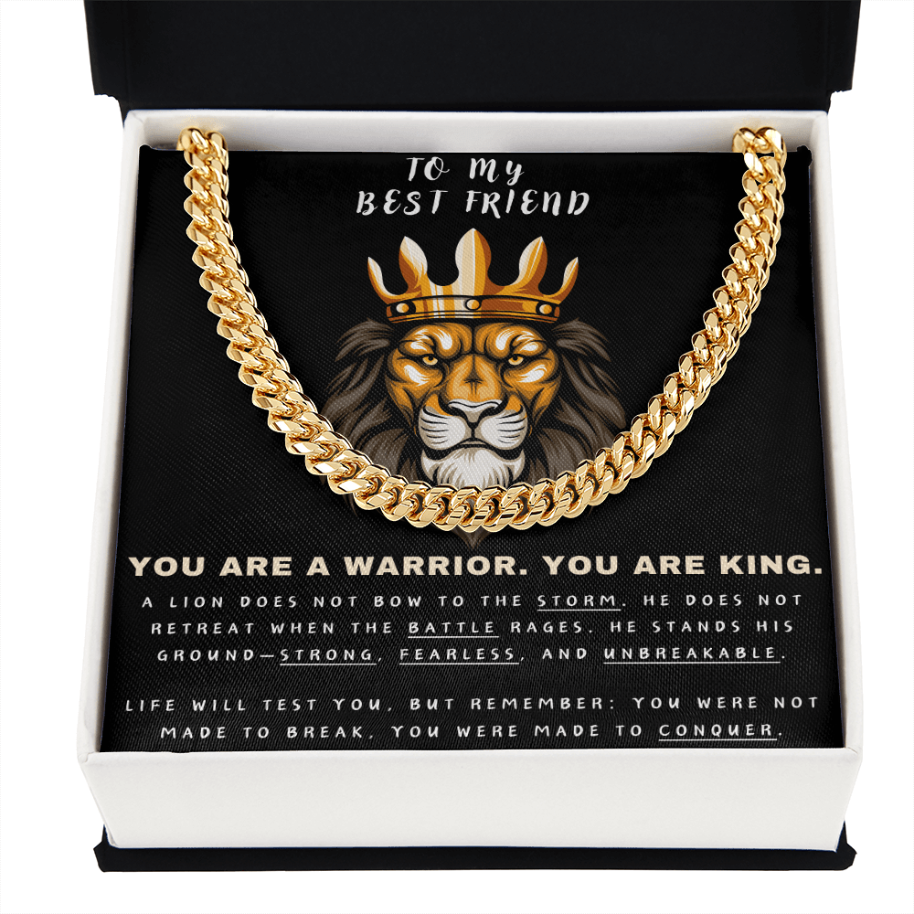 Unleash the Lion Within - Lion King Cuban Chain - Glittering Heights