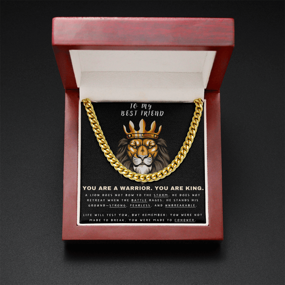 Unleash the Lion Within - Lion King Cuban Chain - Glittering Heights