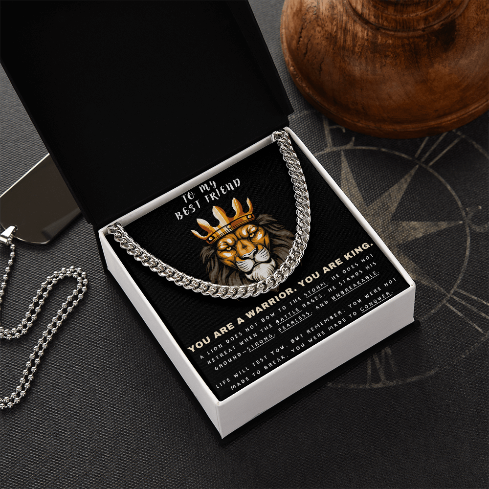 Unleash the Lion Within - Lion King Cuban Chain - Glittering Heights