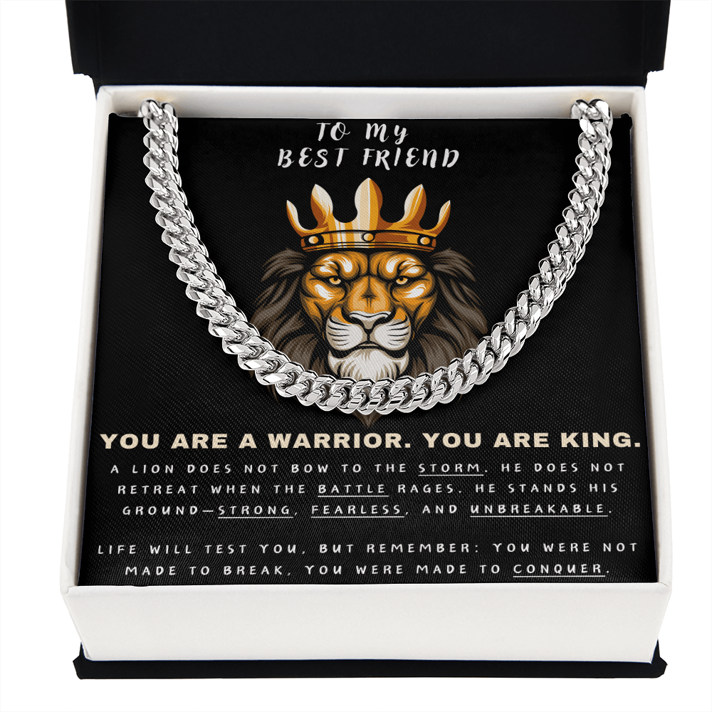 Unleash the Lion Within - Lion King Cuban Chain - Glittering Heights