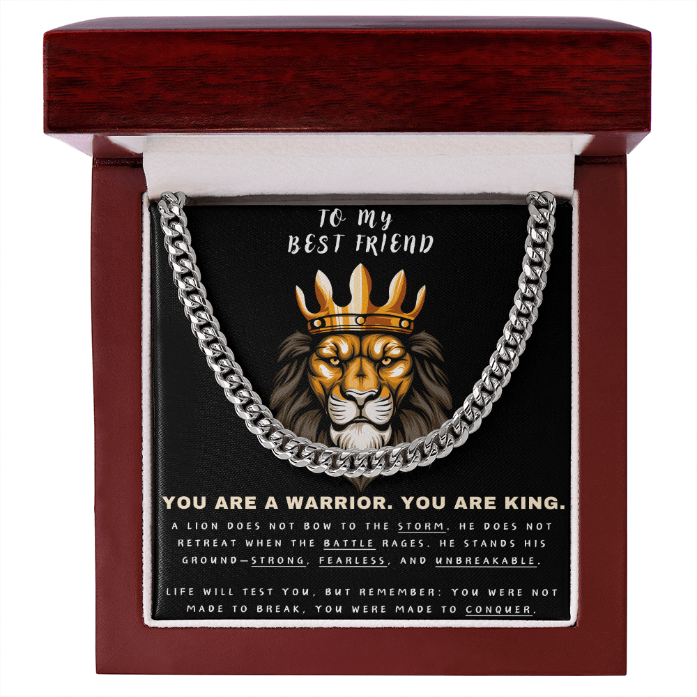 Unleash the Lion Within - Lion King Cuban Chain - Glittering Heights
