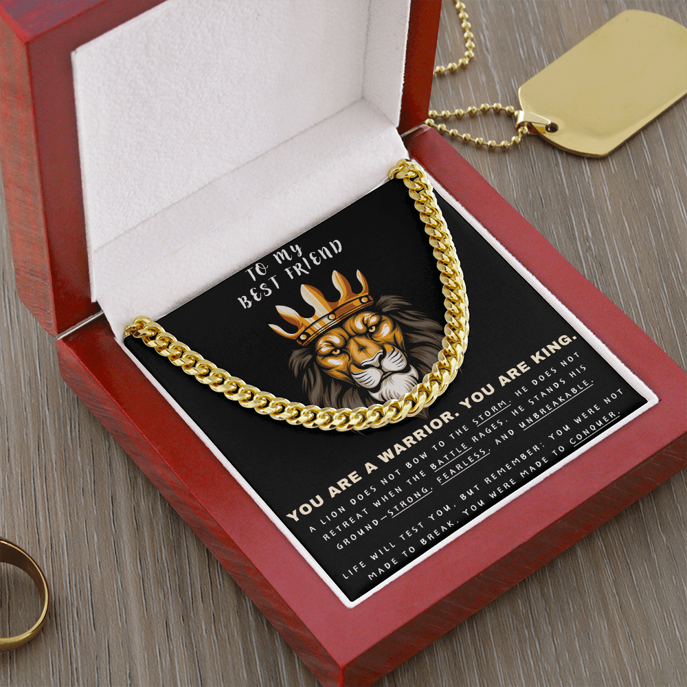 Unleash the Lion Within - Lion King Cuban Chain - Glittering Heights