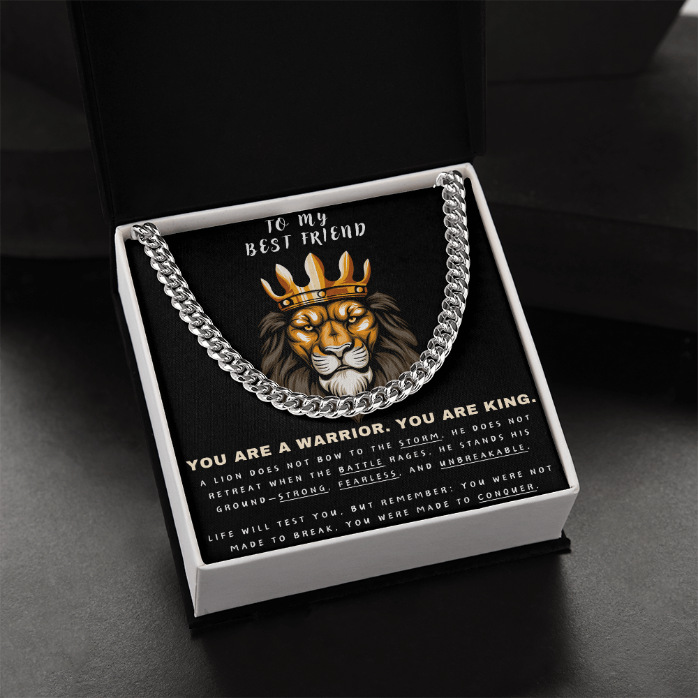 Unleash the Lion Within - Lion King Cuban Chain - Glittering Heights