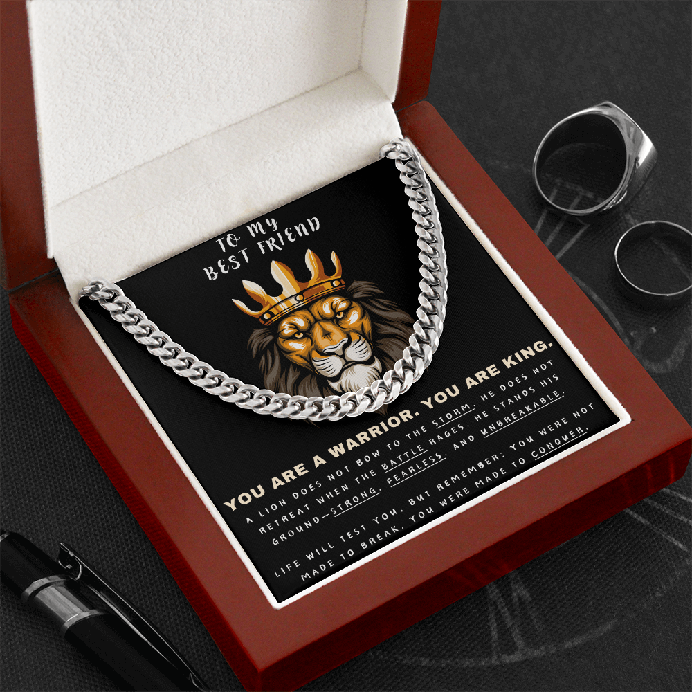 Unleash the Lion Within - Lion King Cuban Chain - Glittering Heights