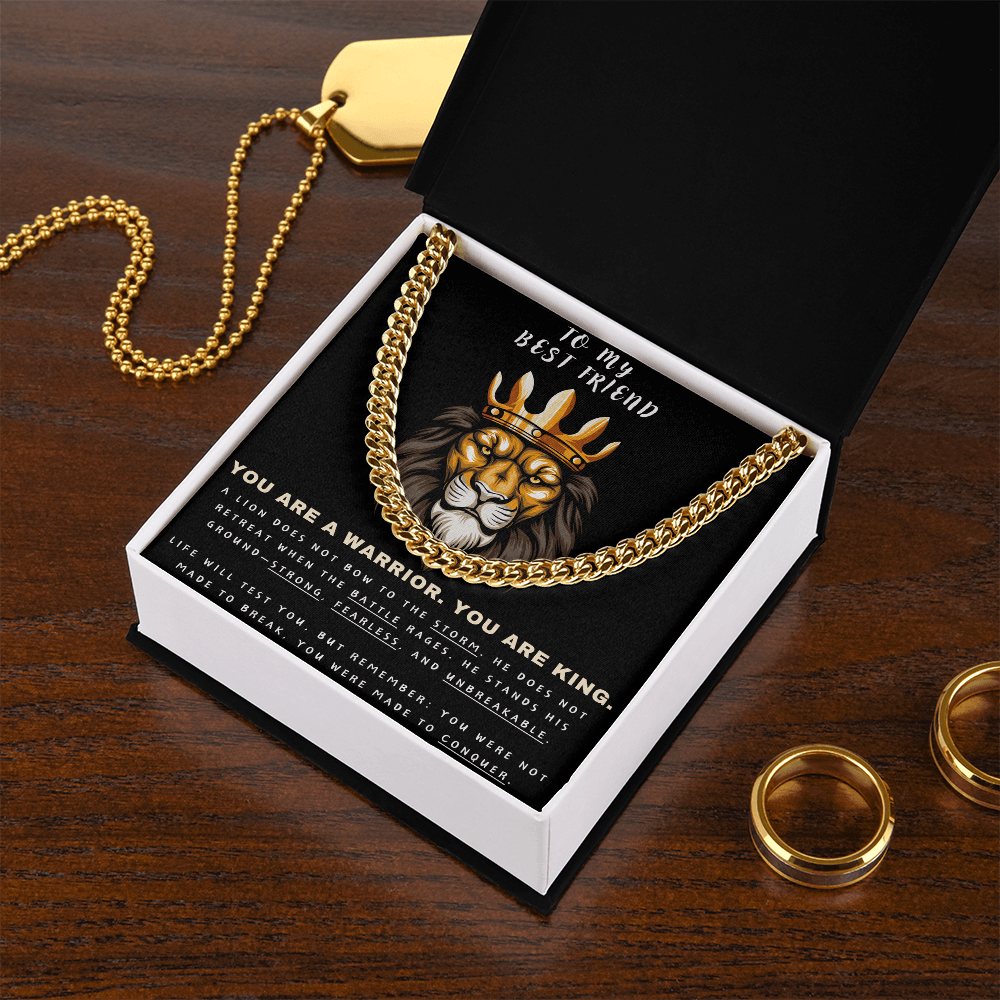 Unleash the Lion Within - Lion King Cuban Chain - Glittering Heights
