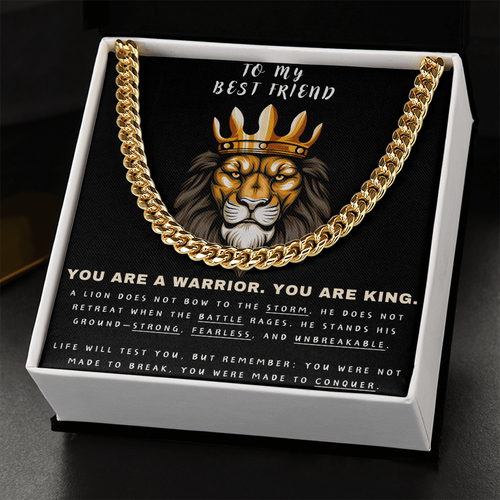 Unleash the Lion Within - Lion King Cuban Chain - Glittering Heights