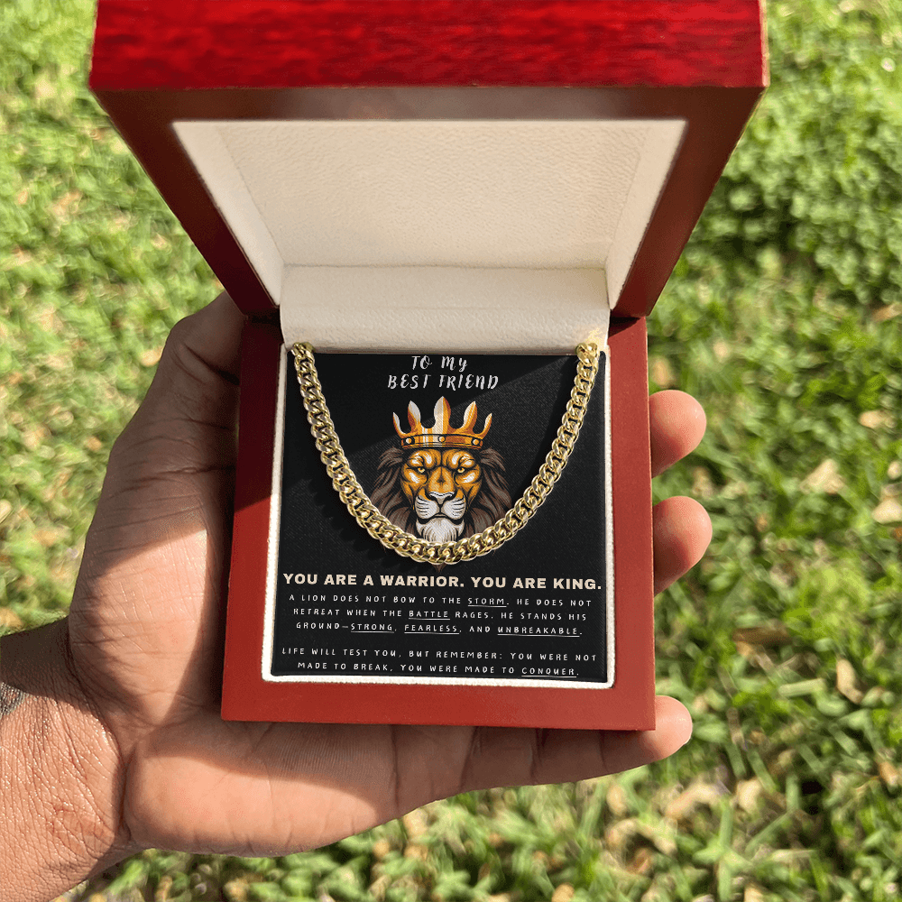 Unleash the Lion Within - Lion King Cuban Chain - Glittering Heights