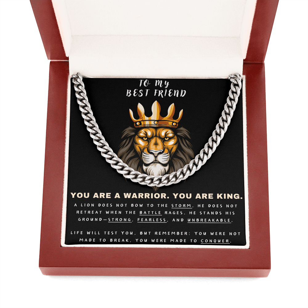 Unleash the Lion Within - Lion King Cuban Chain - Glittering Heights