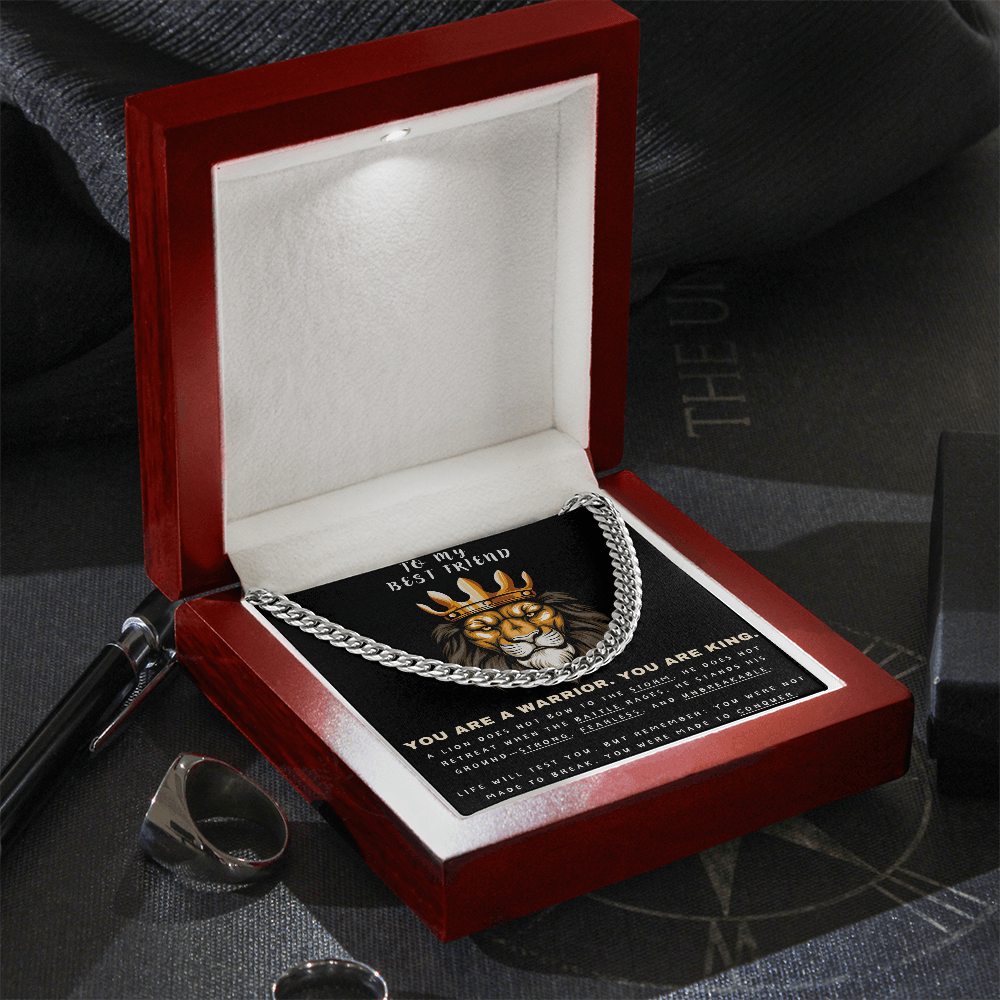 Unleash the Lion Within - Lion King Cuban Chain - Glittering Heights