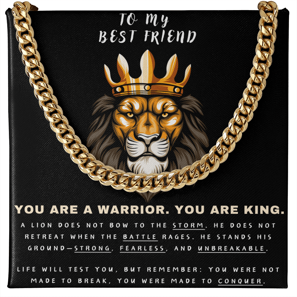 Unleash the Lion Within - Lion King Cuban Chain - Glittering Heights