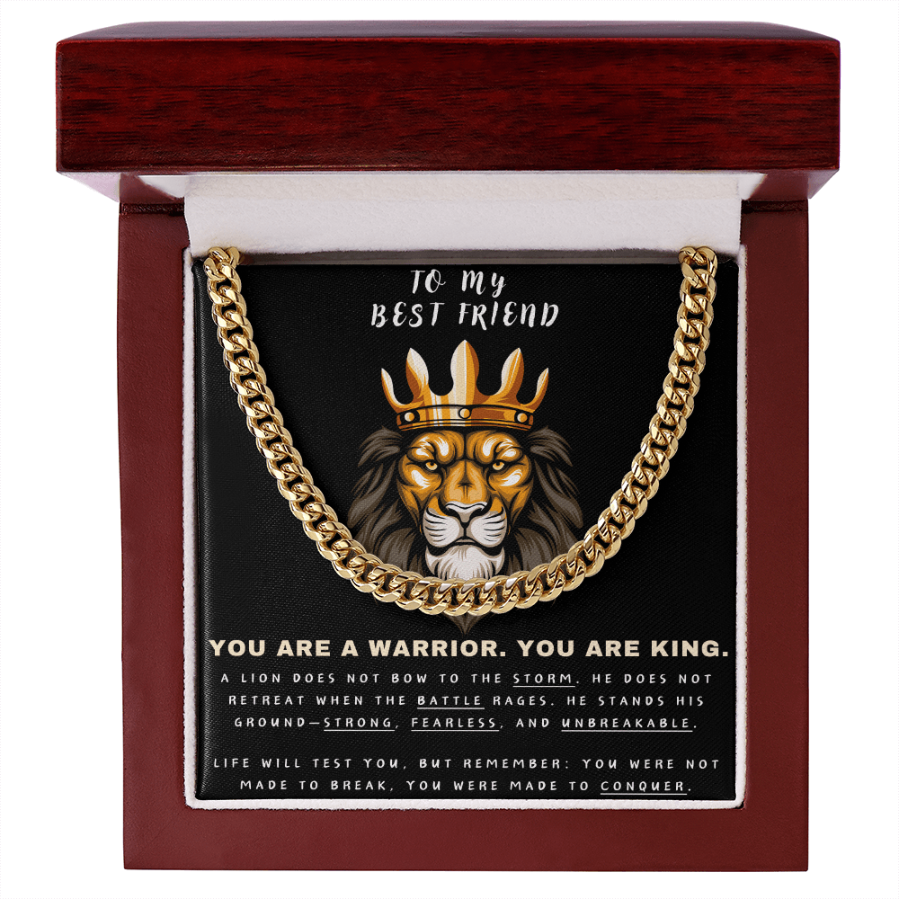 Unleash the Lion Within - Lion King Cuban Chain - Glittering Heights