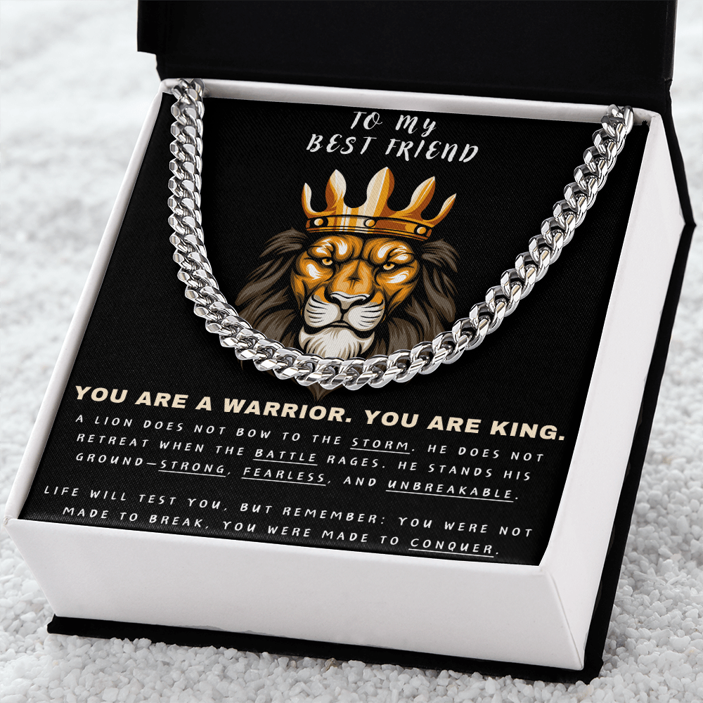Unleash the Lion Within - Lion King Cuban Chain - Glittering Heights