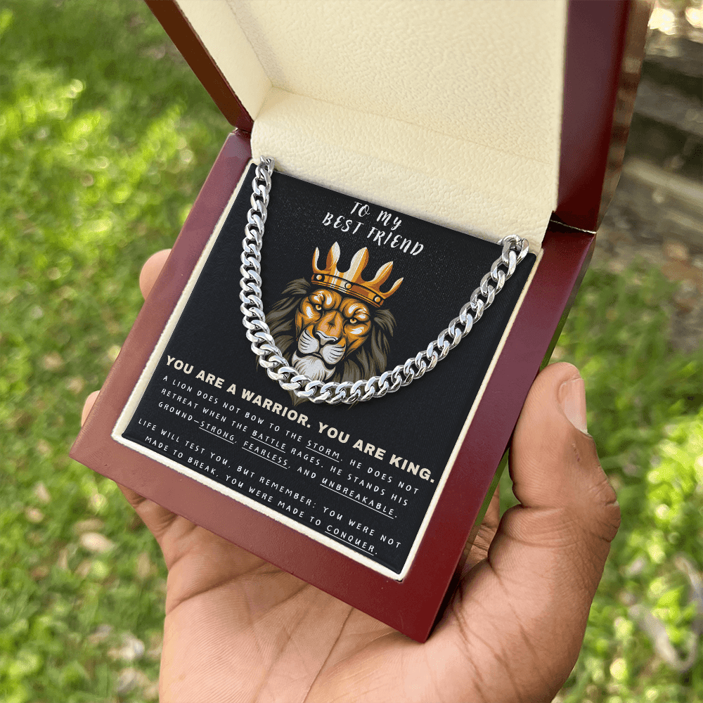 Unleash the Lion Within - Lion King Cuban Chain - Glittering Heights