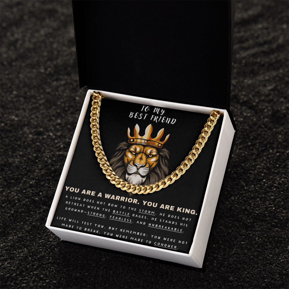 Unleash the Lion Within - Lion King Cuban Chain - Glittering Heights