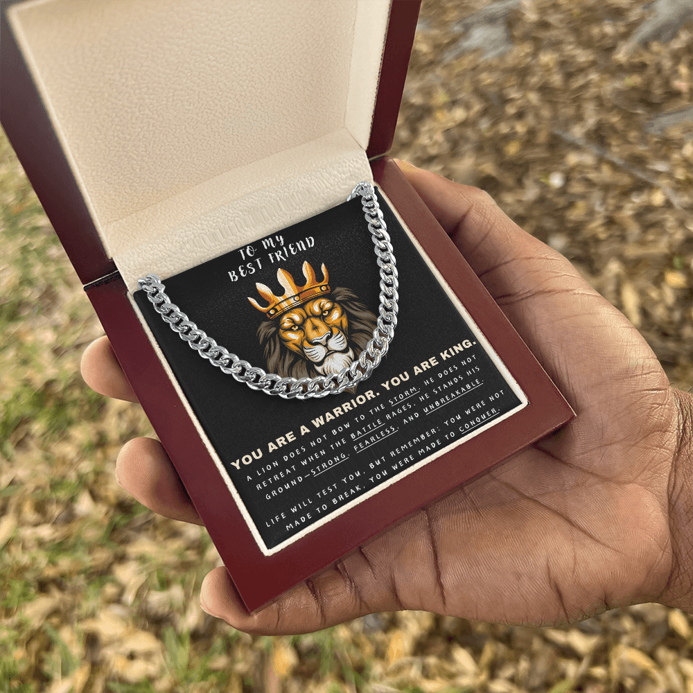 Unleash the Lion Within - Lion King Cuban Chain - Glittering Heights