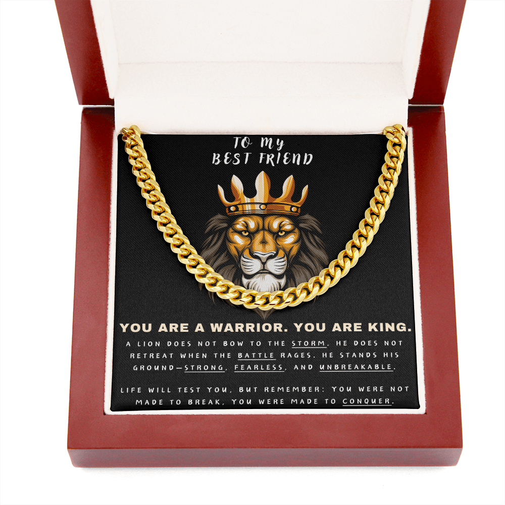 Unleash the Lion Within - Lion King Cuban Chain - Glittering Heights