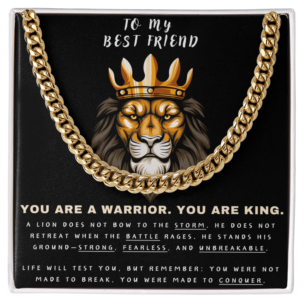 Unleash the Lion Within - Lion King Cuban Chain - Glittering Heights
