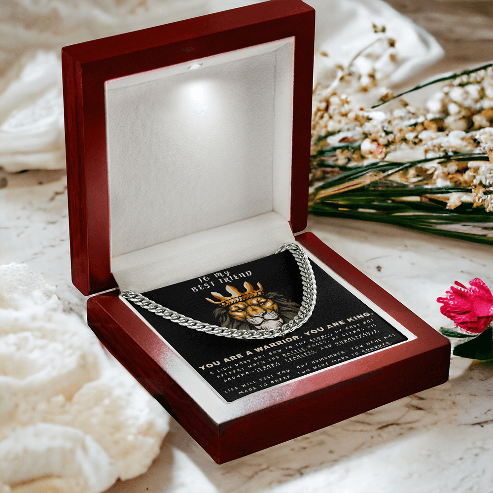 Unleash the Lion Within - Lion King Cuban Chain - Glittering Heights