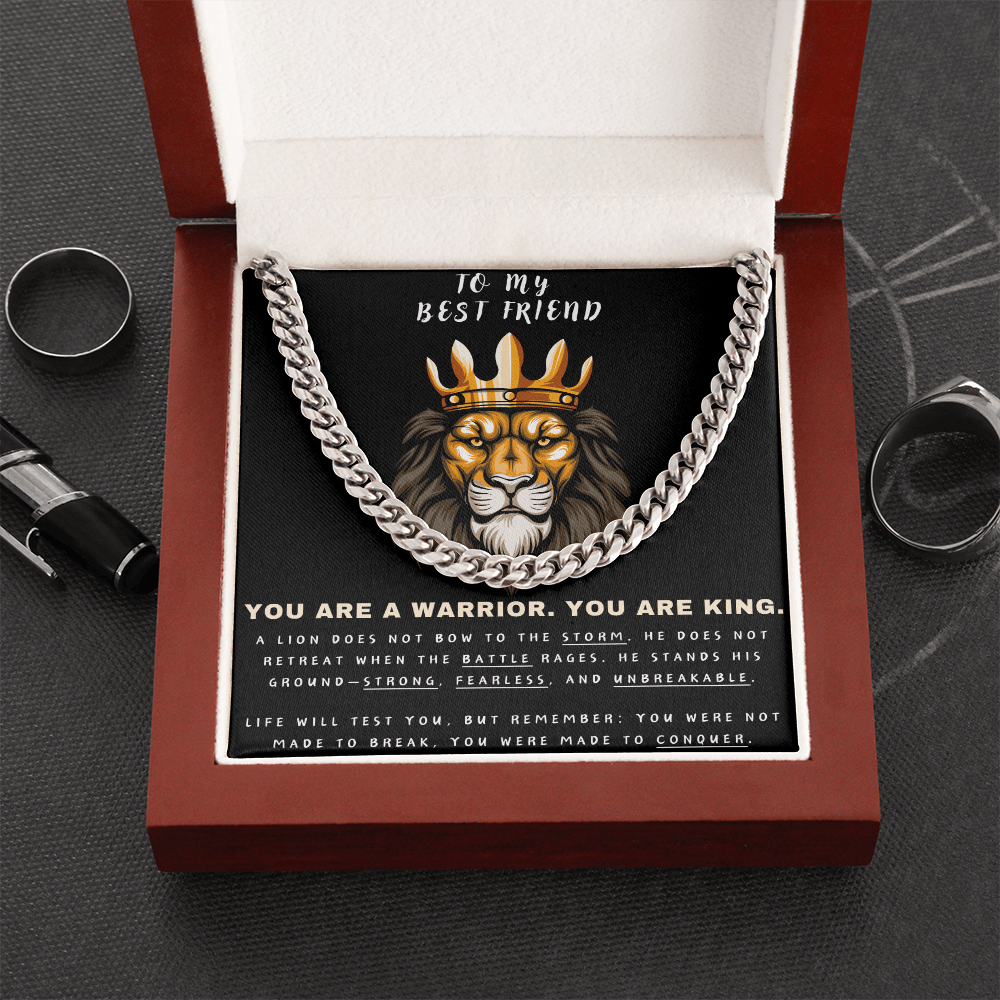 Unleash the Lion Within - Lion King Cuban Chain - Glittering Heights