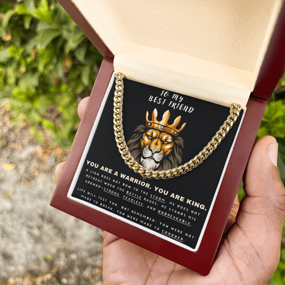 Unleash the Lion Within - Lion King Cuban Chain - Glittering Heights