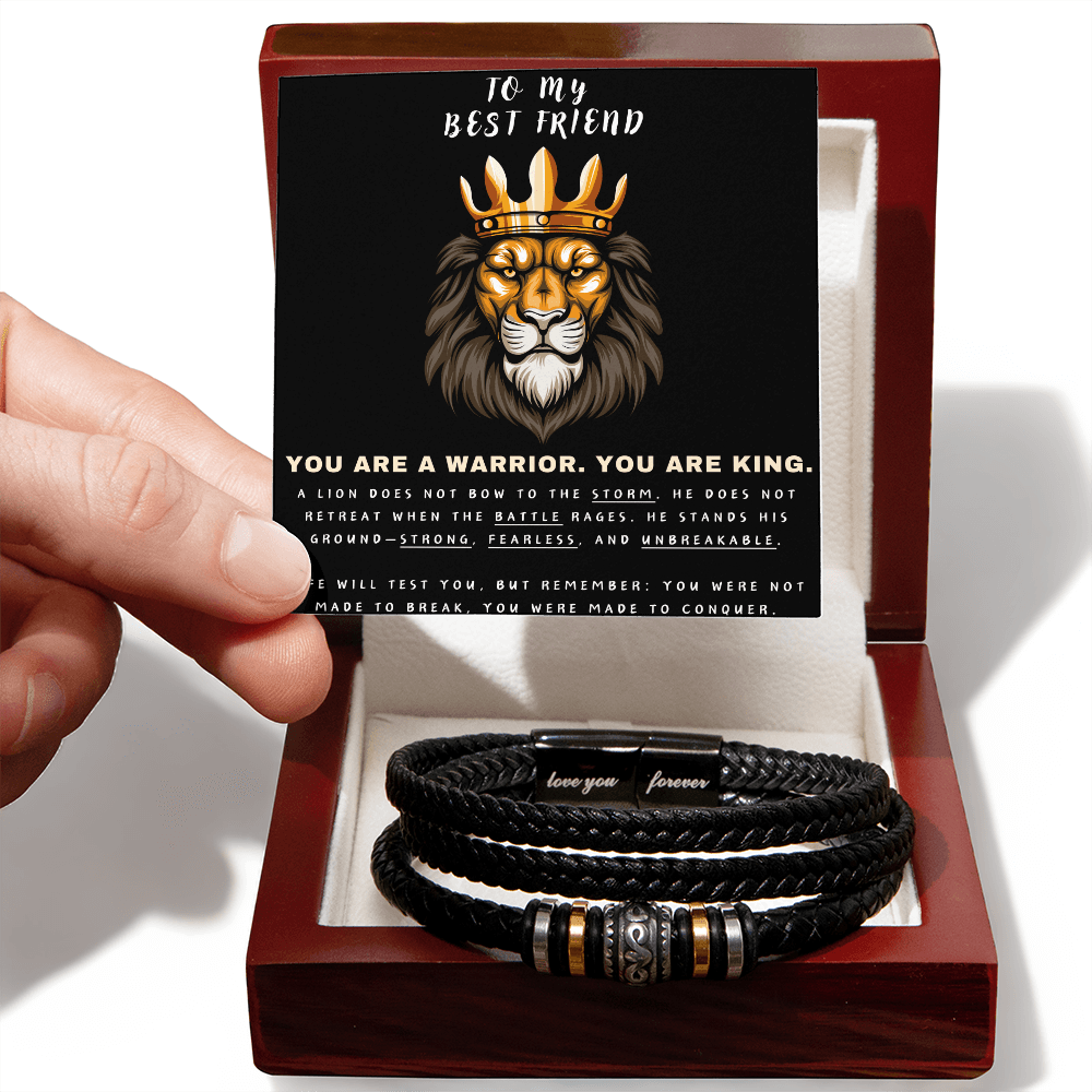 You Are A Warrior, You Are King - Love You Forever Bracelet - Glittering Heights
