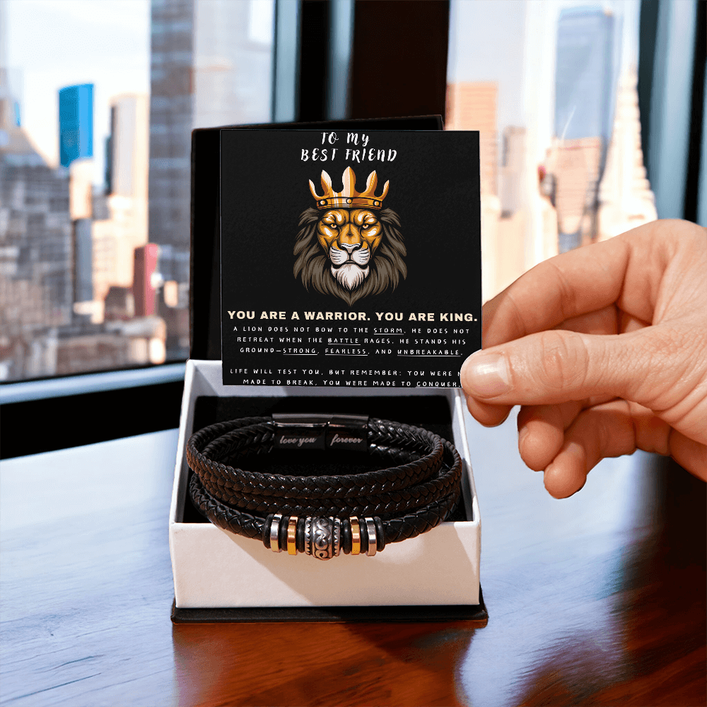 You Are A Warrior, You Are King - Love You Forever Bracelet - Glittering Heights
