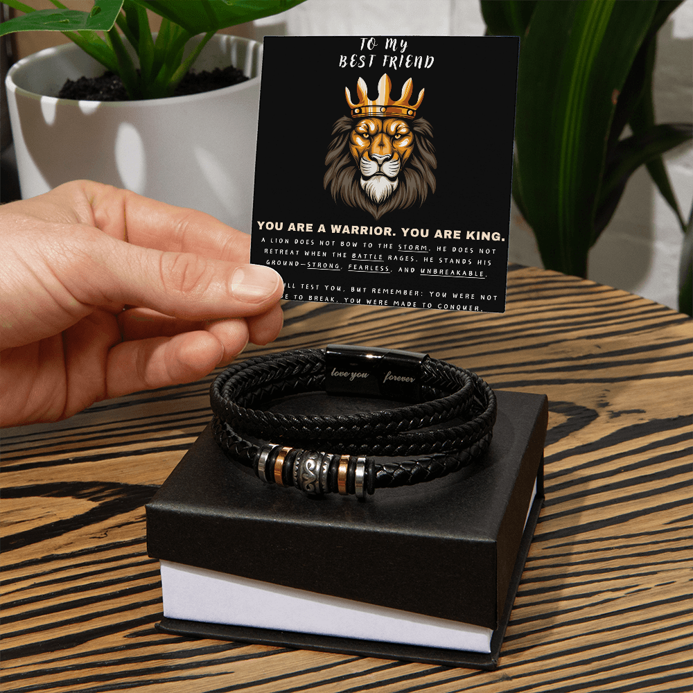 You Are A Warrior, You Are King - Love You Forever Bracelet - Glittering Heights