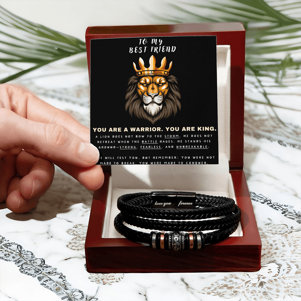 You Are A Warrior, You Are King - Love You Forever Bracelet - Glittering Heights