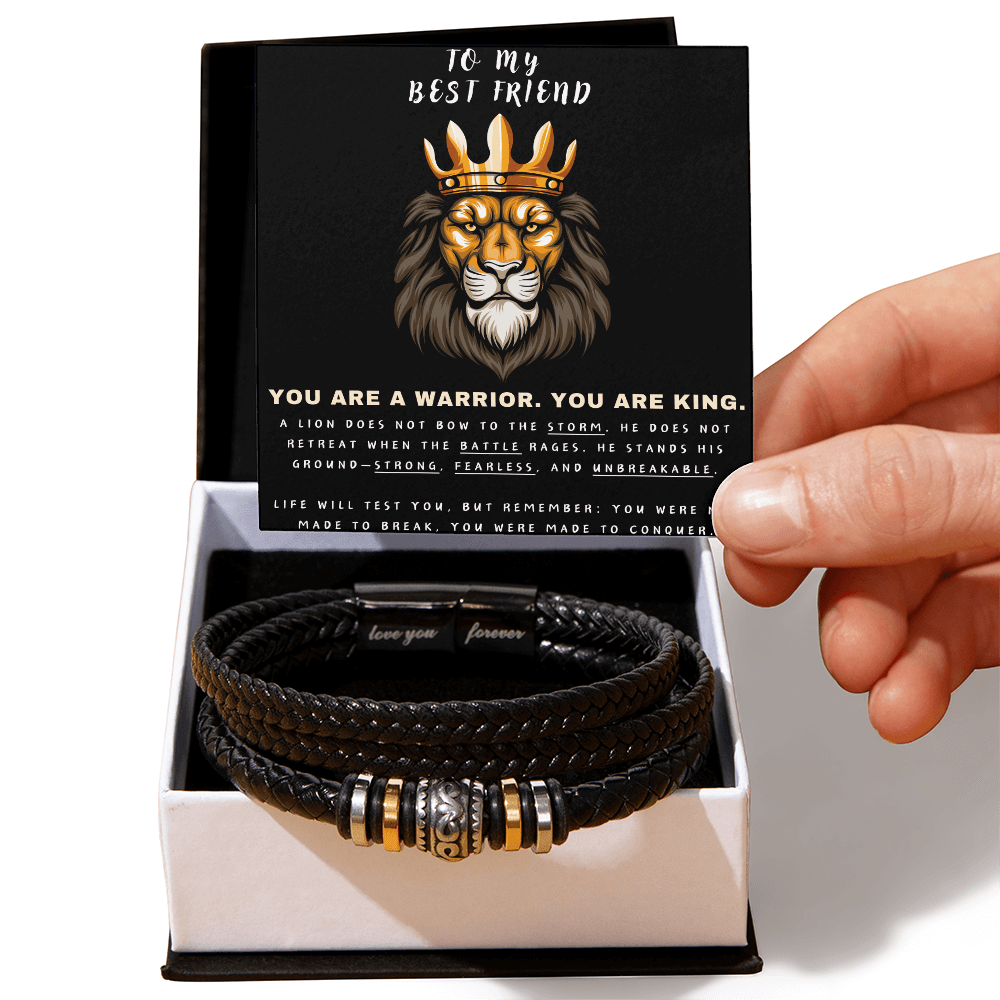 You Are A Warrior, You Are King - Love You Forever Bracelet - Glittering Heights