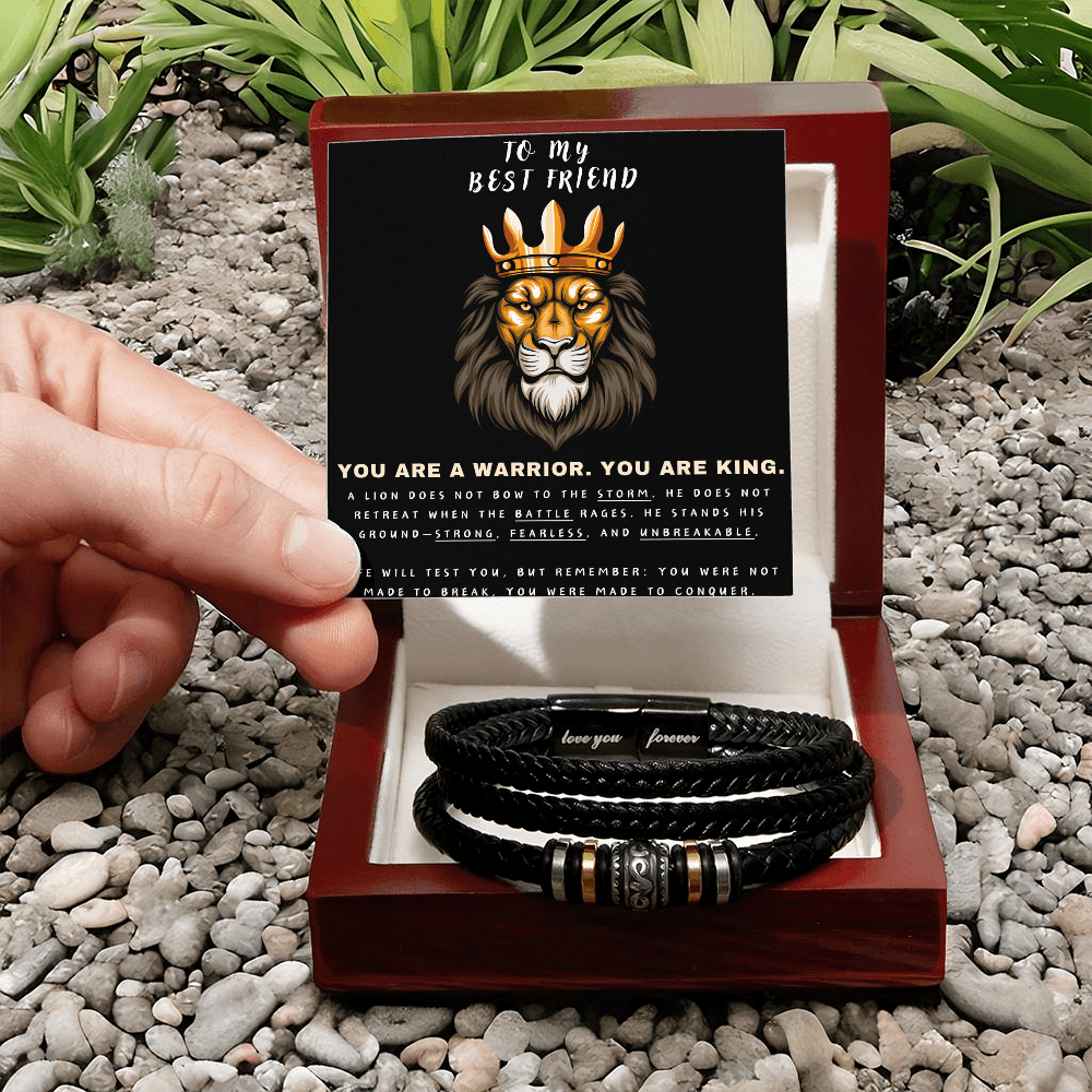 You Are A Warrior, You Are King - Love You Forever Bracelet - Glittering Heights