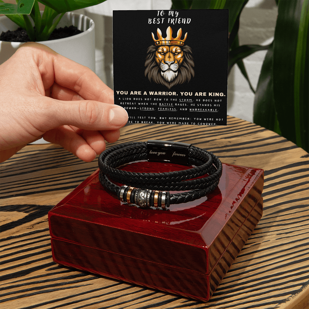 You Are A Warrior, You Are King - Love You Forever Bracelet - Glittering Heights