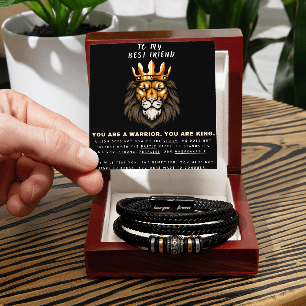 You Are A Warrior, You Are King - Love You Forever Bracelet - Glittering Heights